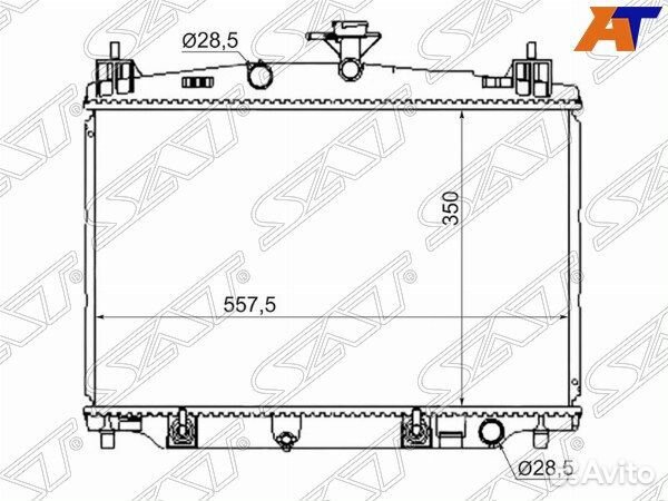 Радиатор mazda mazda2