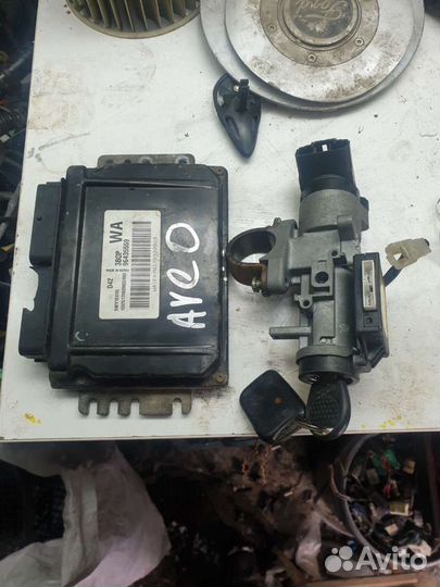 Эбу Chevrolet Aveo T200 + замок зажигания B12S1