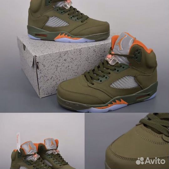 Nike jordan 5 Olive оригинал мужские