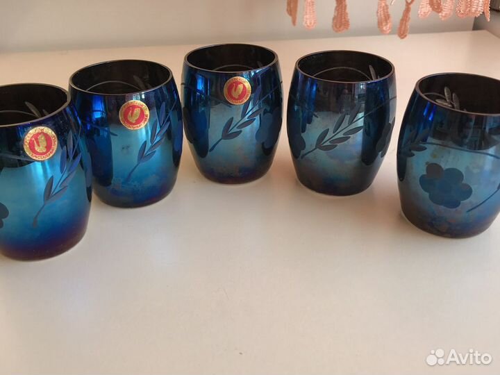 Стопки синие