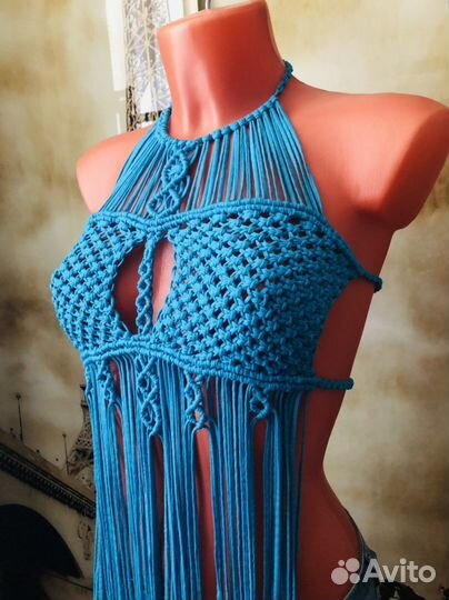 Макраме топ(плетеный )