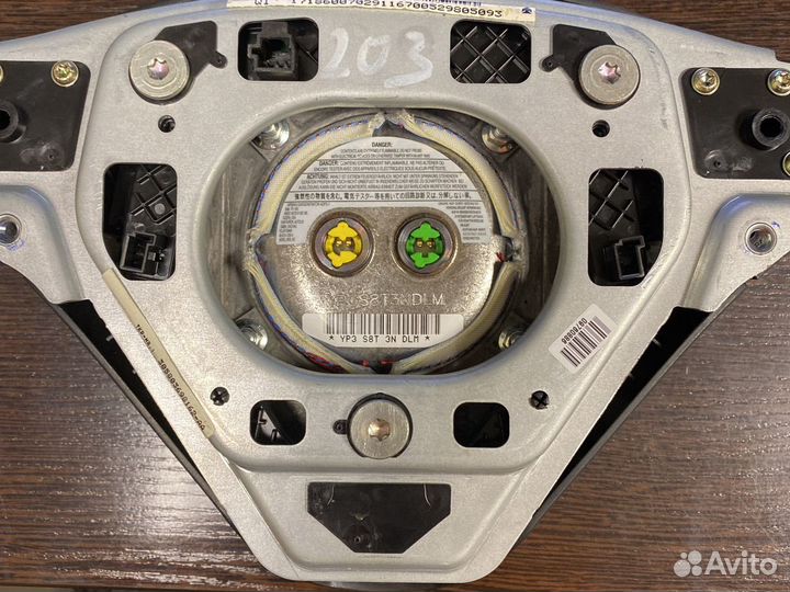 Подушка безопасности в руль mercedes w 203