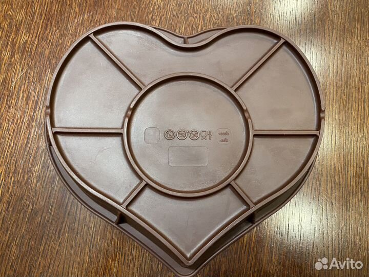 Силиконовая форма сердце для выпечки