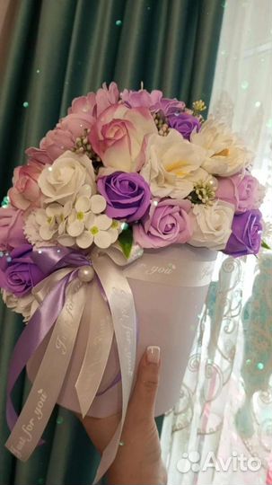 Букет цветов из мыла в наличии