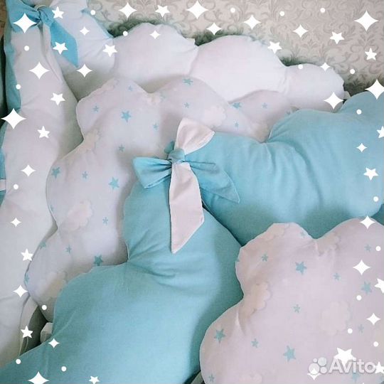 Бортики в детскую кроватку новые