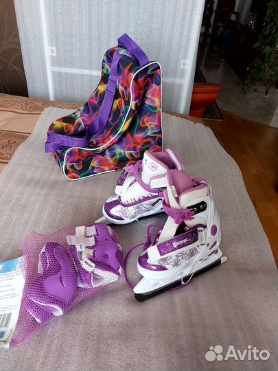 Коньки фигурные детские раздвижные
