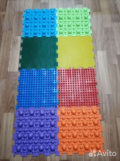 Ортопедический Коврик модульный массажный пазл 8 ш