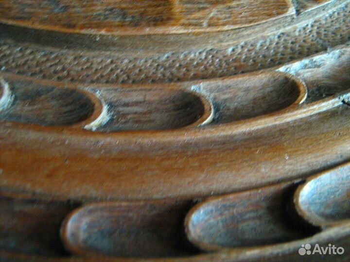 Блюдо антиквариат резьба