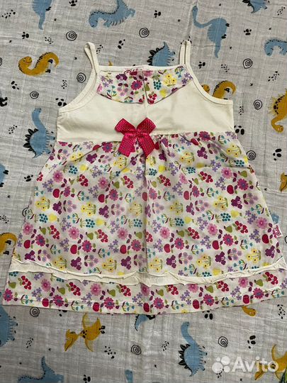 Платья для девочки пакетом 80-92