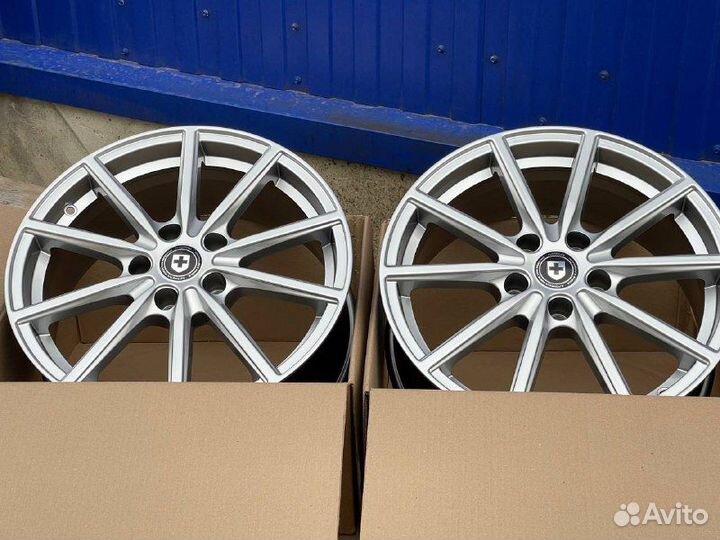 Диски r17 5x114,3 HRE P400 серебро HS