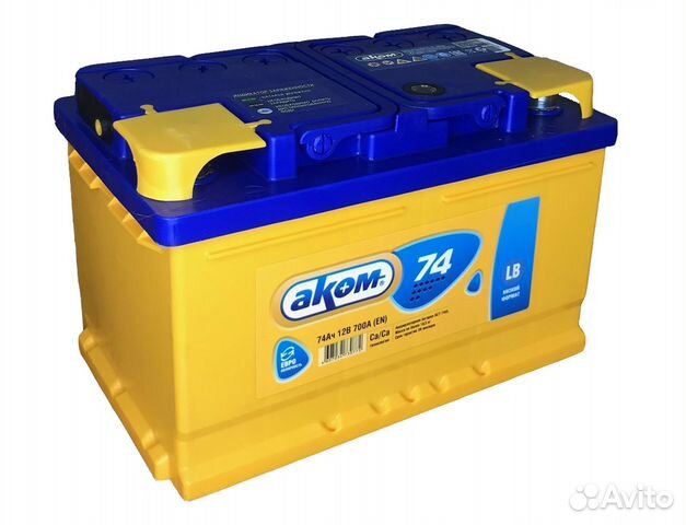 Новый аккумулятор akom LB(низкий) 74Ah 700А Е\П