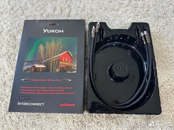 Кабель AudioQuest Yukon RCA-RCA 0.5 m