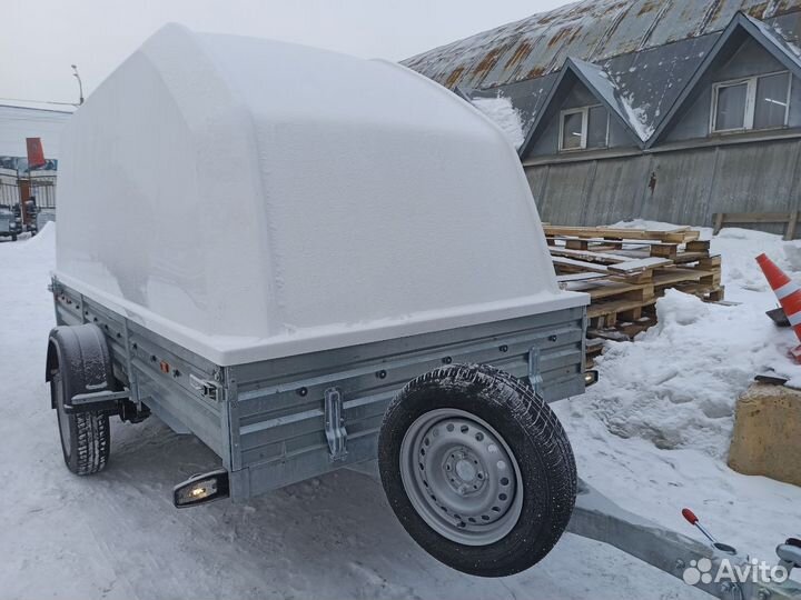 Прицеп самосвал 817717 с крышкой. Оцинкован