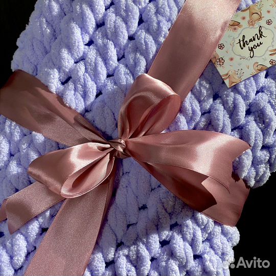 Плед из alize puffy