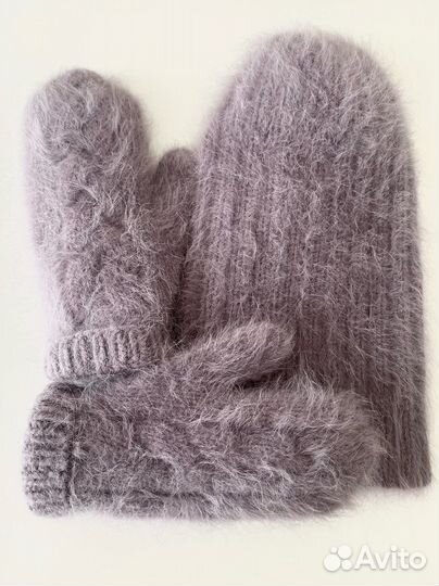 Шапка Варежки комплект ангора