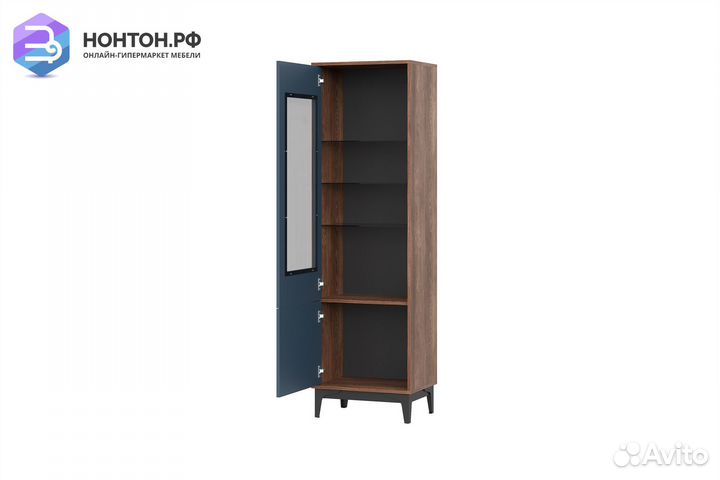 Шкаф-сервант Brass шкс-1 каштан арвадона / синий