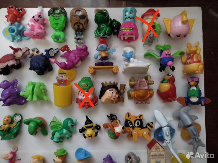 Игрушки из киндера 90х