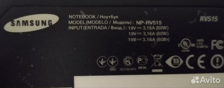 Ноутбук Samsung RV-515