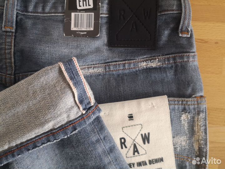 Джины G-star raw red listing. 31/32. Новые