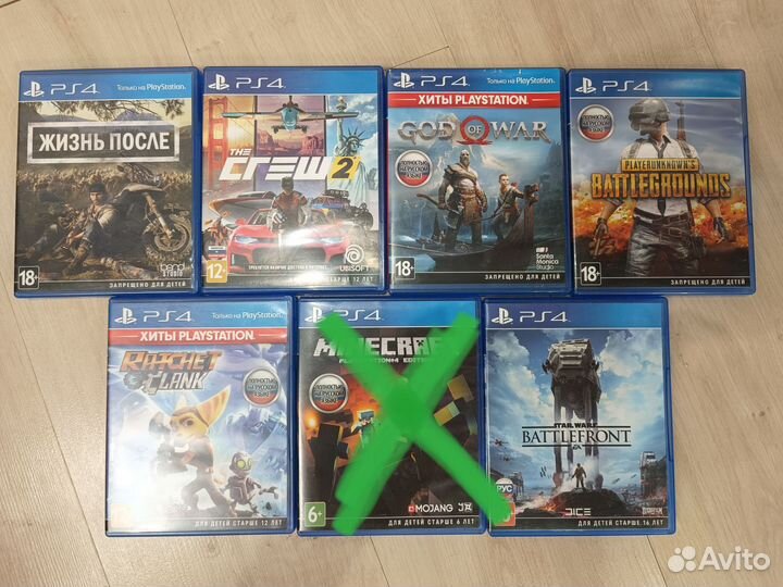 Игровые диски Sony PS4