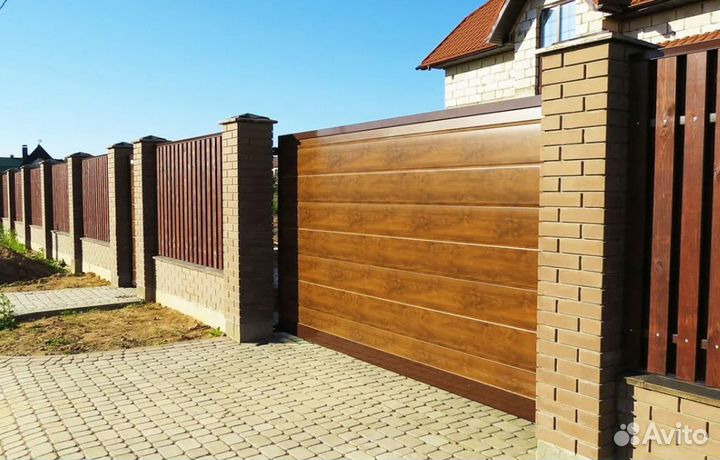 Откатные ворота заказать прочные