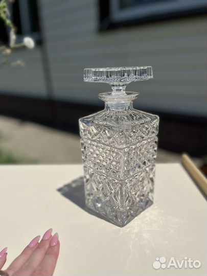 Штоф графин хрустальный для виски
