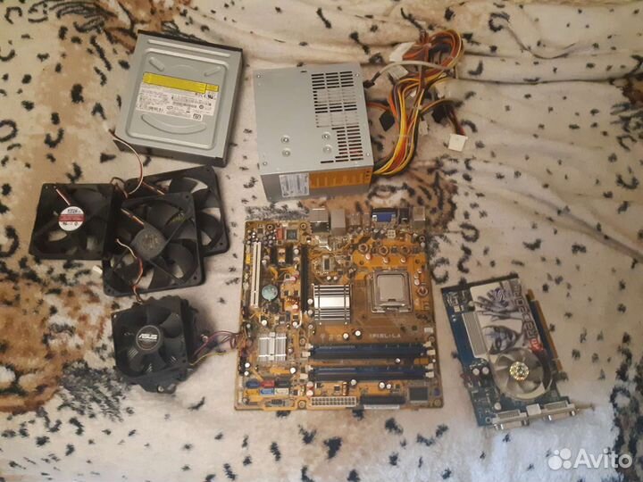 Материнка + процессор + видео карта + оперативка