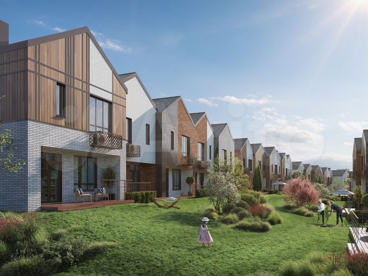 Таунхаус 160,9 м² на участке 1 сот.