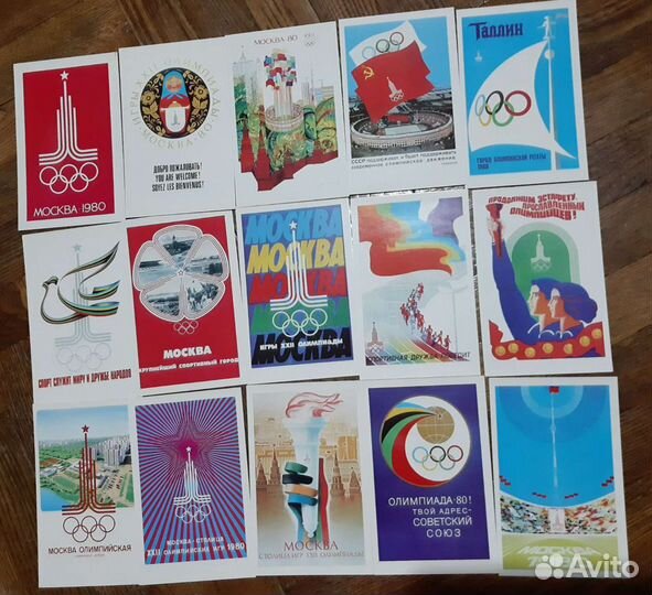 Открытки олимпиада 80