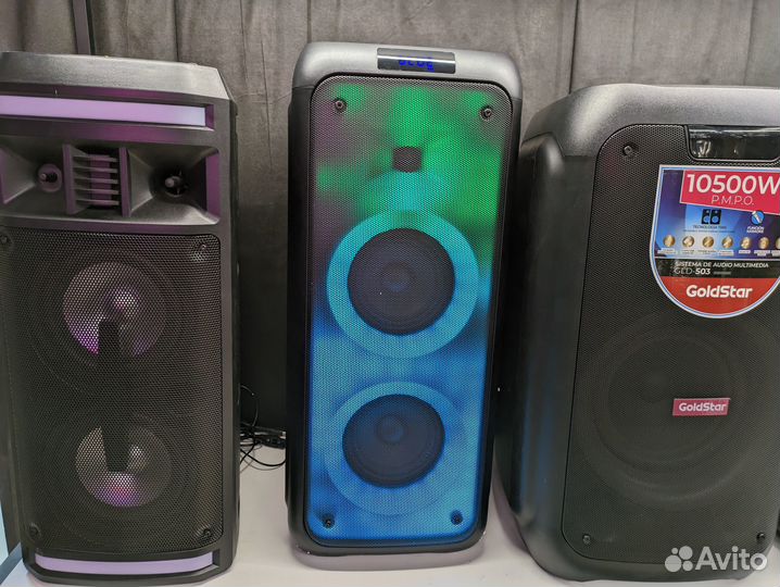 Колонка Eltronic 500 ватт п содсветкой Bluetooth