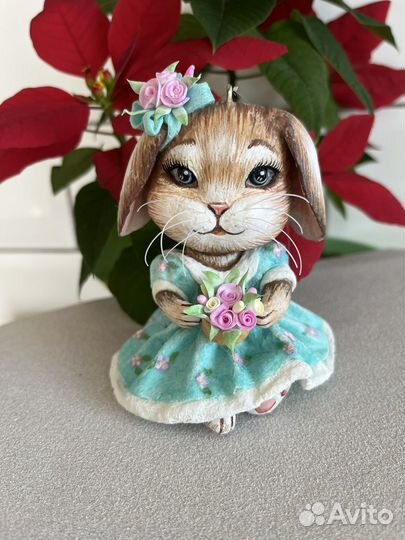 Ватные елочные игрушки