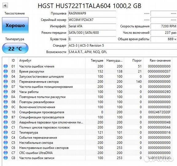 Жесткий диск HDD 500GB-1TB-2TB