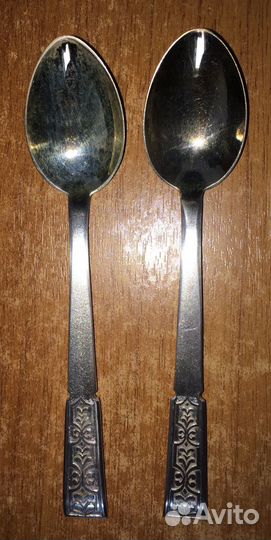 Серебряные чайные ложки. 916 пр. (2 шт)