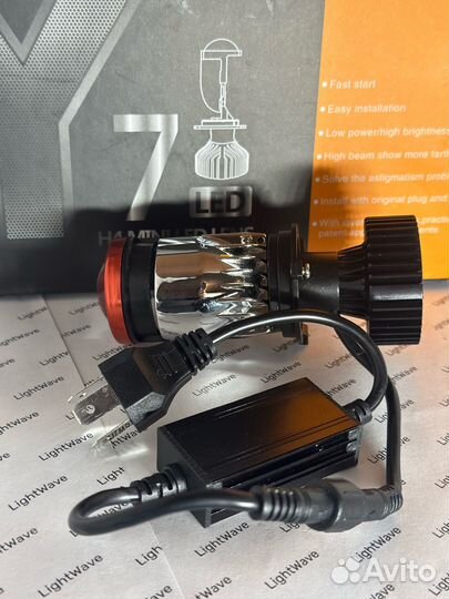 Bi-Led лампы с линзой H4 Y7