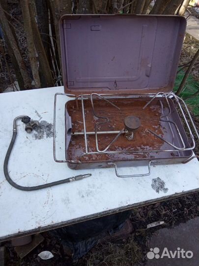 Плита турист с балонами газ