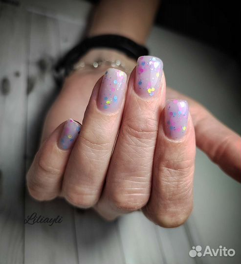 Маникюр (укрепление+ покрытие)