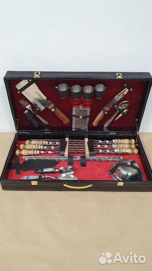 Шашлычный набор в подарочном кейсе премиум