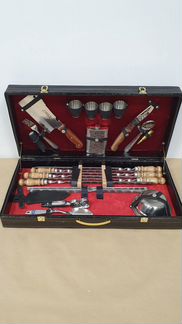 Шашлычный набор в подарочном кейсе премиум