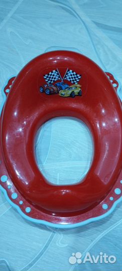 Накладка на унитаз Maltex Cars, цвет: красный