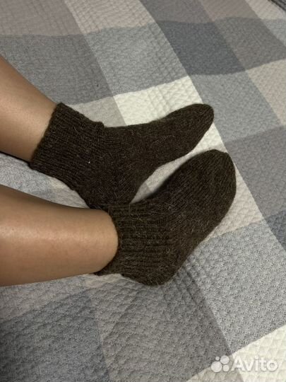 Носки ручной вязки шерстяные