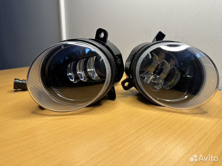 Противотуманные фары на audi ауди светодиолны лед