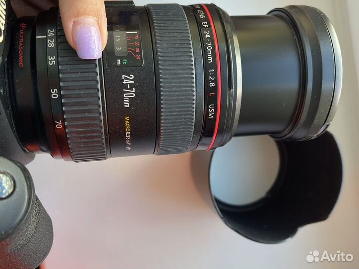 Объектив Canon ef 24-70mm f 2,8 macro 0,38m