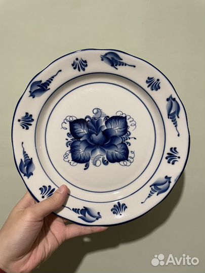 Тарелка гжель