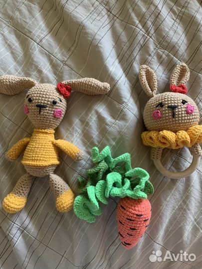 Подарочный набор игрушек крючком ручная работа