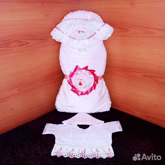 Новый конверт на выписку для девочки