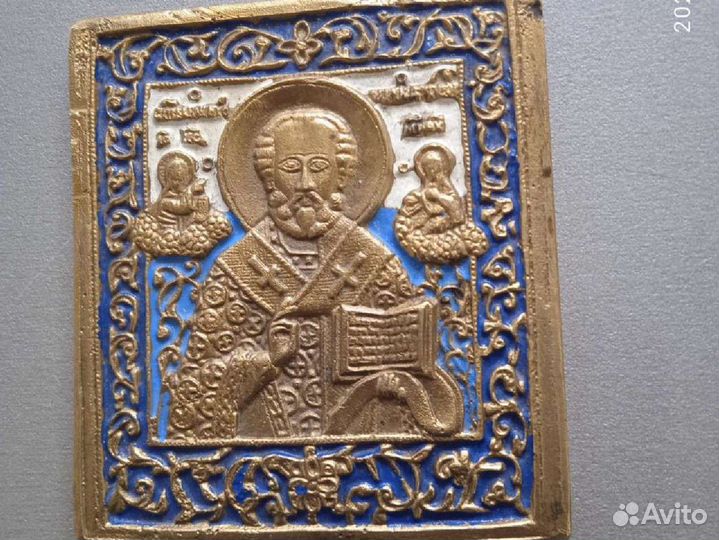 Икона Николая Чудотворца 19 века