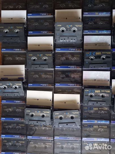 Аудиокассеты хром TDK SA 90 разные для записи