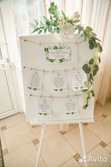 Набор для рассадки гостей на свадьбу