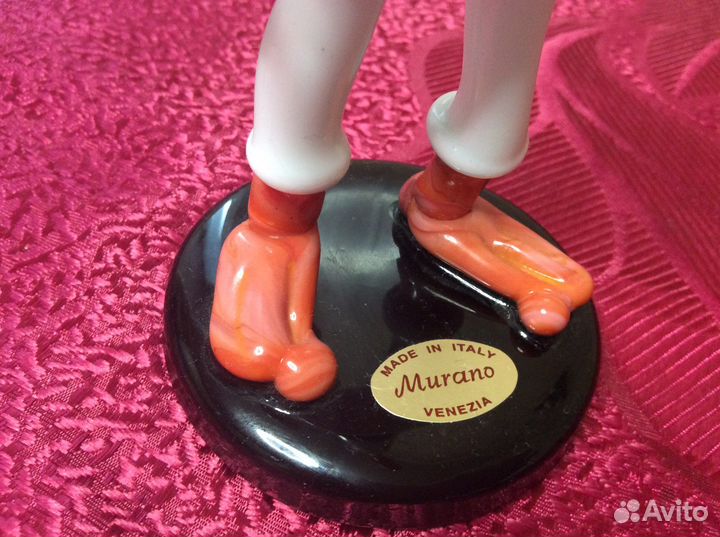 Статуэтка и часы(Мурано)