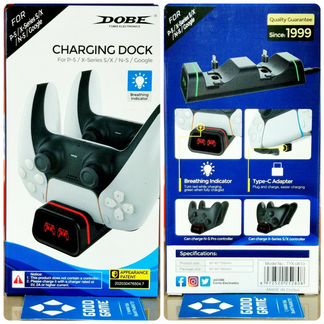 PS5 Xbox Series NSW. Зарядная станция Dobe. Новая